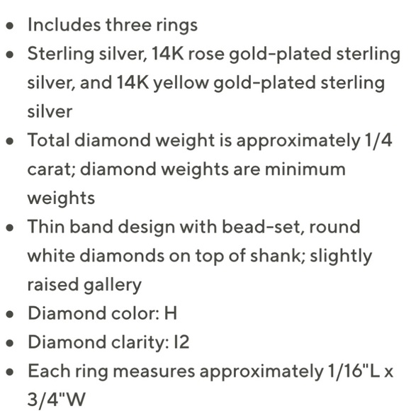 Stackable diamond rings! - Picture 3 of 3